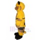 Velu Chat jaune et brun Costume de mascotte Animal