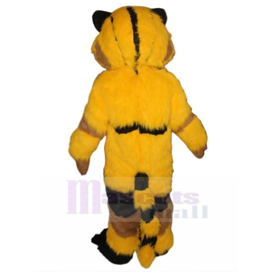 Velu Chat jaune et brun Costume de mascotte Animal