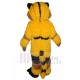 Furry Yellow and Brown Cat Mascot Costume Animal