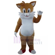 Amiable Brown Cat Mascot Costume Animal