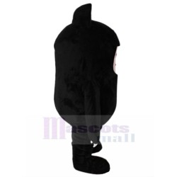 Pink Cat Mascot Costume with Black Neko Suit Animal