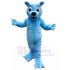 Friendly Blue Cougar Mascot Costume Animal