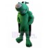 Powerful Green Dog Mascot Costume with Black Cape Animal