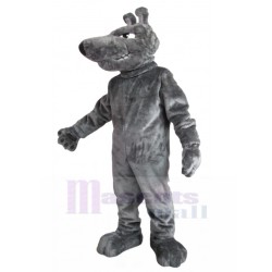 Fierce Grey Wolf Dog Mascot Costume Animal