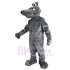 Fierce Grey Wolf Dog Mascot Costume Animal