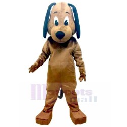 Lop-eared Brown Bloodhound Dog Mascot Costume Animal