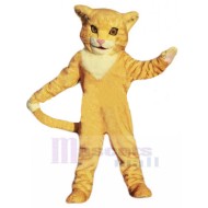 Jaune Chat tigré Costume de mascotte Animal
