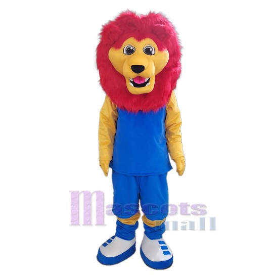 Red Mane Lion Mascot Costume Animal