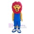 Red Mane Lion Mascot Costume Animal