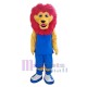 Red Mane Lion Mascot Costume Animal