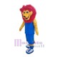 Red Mane Lion Mascot Costume Animal