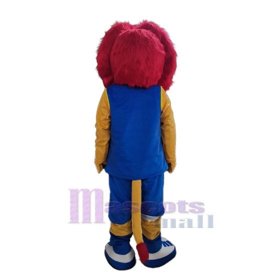 Red Mane Lion Mascot Costume Animal