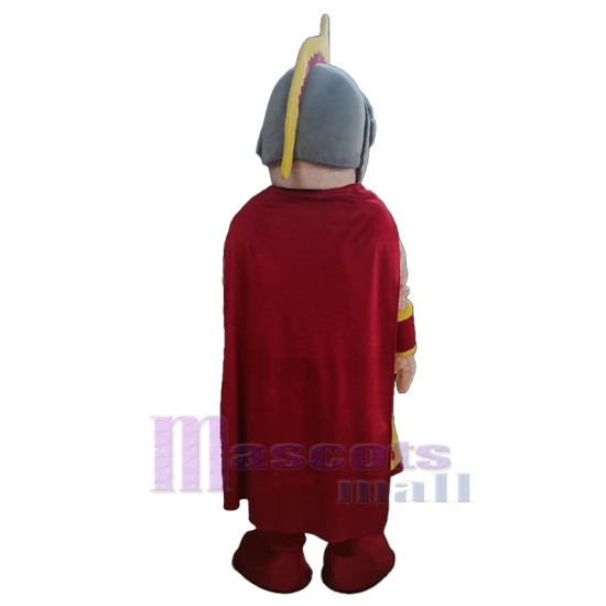 Gold and Maroon Spartan Mascot Costume People