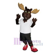 Happy Moose Mascot Costume Animal