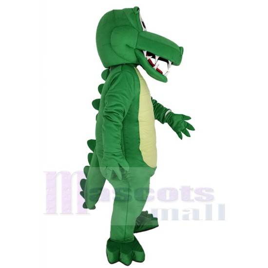 Robuster grüner Alligator Maskottchen-Kostüm Tier