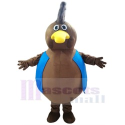 Pájaro marrón de pico largo Disfraz de mascota Animal