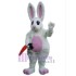 Conejo de Pascua blanco fuerte Disfraz de mascota Animal
