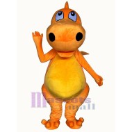 Orangefarbener Drache Maskottchen-Kostüm Tier