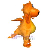 Orangefarbener Drache Maskottchen-Kostüm Tier