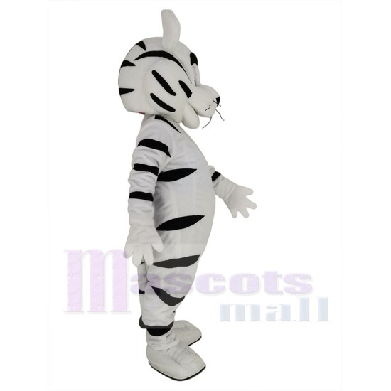 Funny White Tiger Mascot Costume Animal