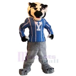 Powerful Gray Tiger Mascot Costume Animal