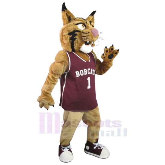 joueur de basket-ball tigre brun Costume de mascotte Animal