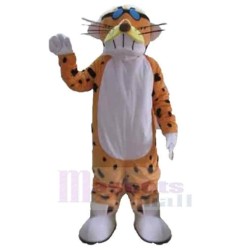 Funny Waving Tiger Leopard Mascot Costume Animal