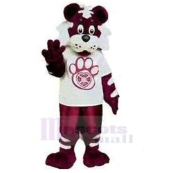 Purple Tiger Mascot Costume Animal