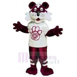 Purple Tiger Mascot Costume Animal