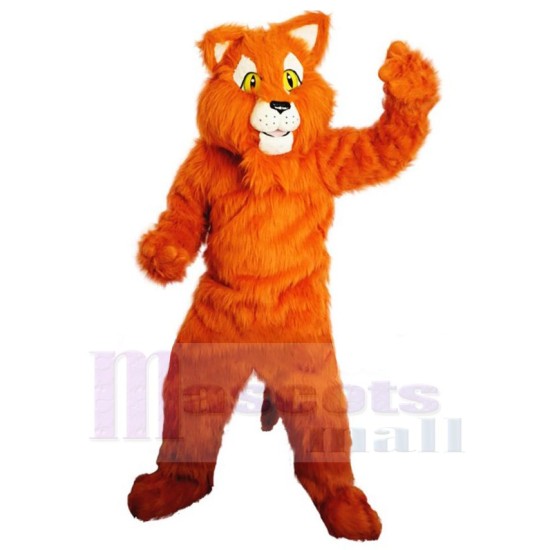 Friendly Orange Plush Tiger Mascot Costume Animal