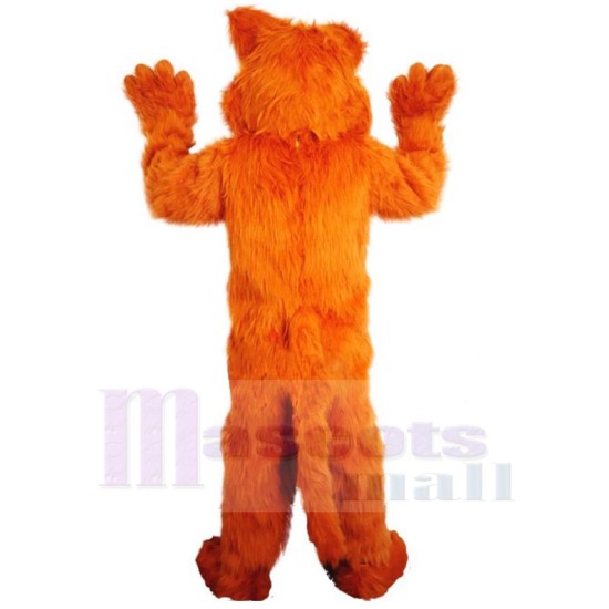 Friendly Orange Plush Tiger Mascot Costume Animal