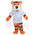 Sport Tiger Mascot Costume Animal in White Shirt