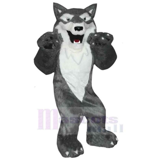 Strong Fierce Wolf Mascot Costume Animal Adult