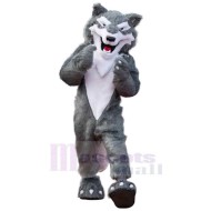 Kindly Gray Wolf Mascot Costume Animal