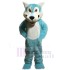 Funny Plush Blue Wolf Mascot Costume Animal