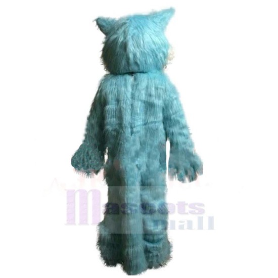 Funny Plush Blue Wolf Mascot Costume Animal