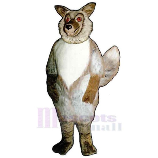 Smiling Lightweight Wolf Mascot Costume Animal