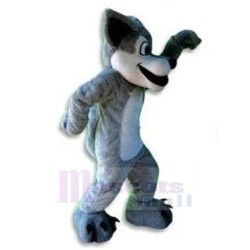 Happy Smiling Wolf Mascot Costume Animal