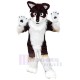 High Quality Brown and White Wolf Mascot Costume Animal