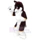 High Quality Brown and White Wolf Mascot Costume Animal