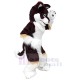 High Quality Brown and White Wolf Mascot Costume Animal