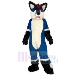 High Quality Blue Wolf Mascot Costume Animal