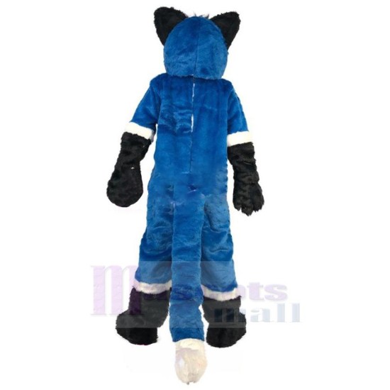 High Quality Blue Wolf Mascot Costume Animal