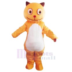 Funny Orange Cartoon Cat Mascot Costume Animal