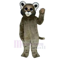 Friendly Cat Mascot Costume Animal with White Ears