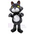 Grey Wildcat Mascot Costume Animal with Sharp Paws