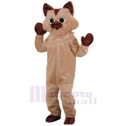 Funny Brown Cat Mascot Costume Animal Halloween