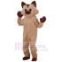 Funny Brown Cat Mascot Costume Animal Halloween