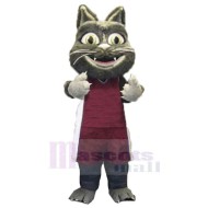 Cute Furry Cat Mascot Costume Animal in Sports Suit