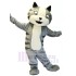 Funny Gray Cat Mascot Costume Animal with White Belly